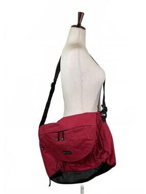 New Columbia Messenger Crossbody Bag Red Black Laptop Shoulder Bag